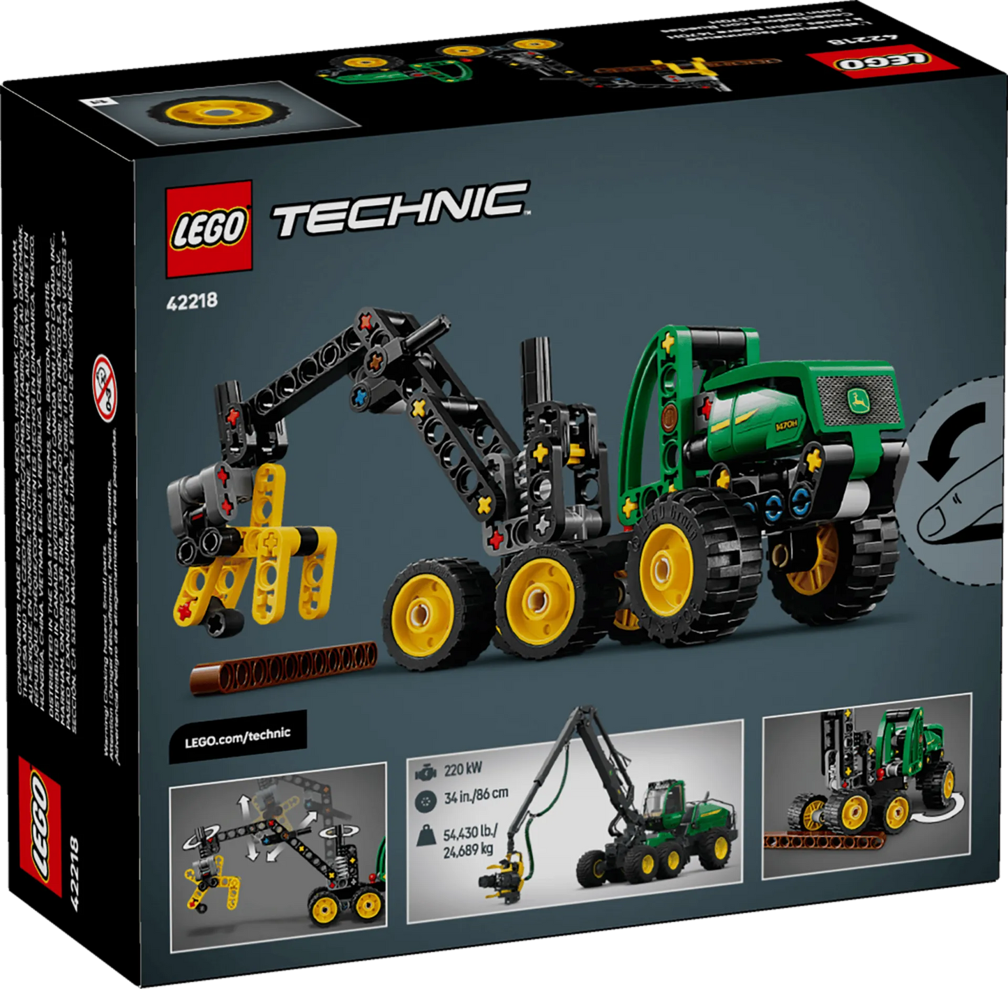 John Deere 1470H Wheeled Harvester 42218, Lego Technic