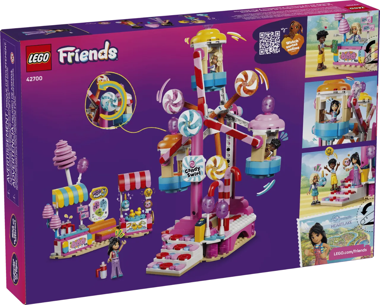 Candy & Cupcake Ferris Wheel, Lego Friends Collection 602 Pieces, 42700