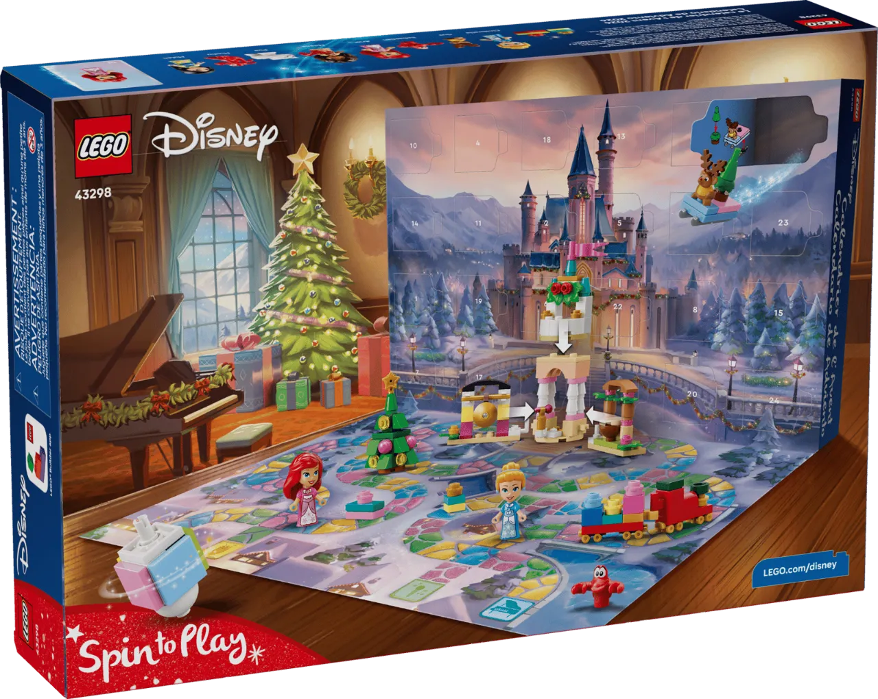 Disney Princess Advent Calendar 2026, Lego Disney Princess Collection 290 Pieces, 43298