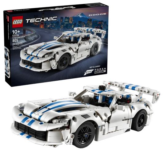 Dodge Viper GTS-R Sports Car, Lego Technic Collection 805 Pieces, 42234