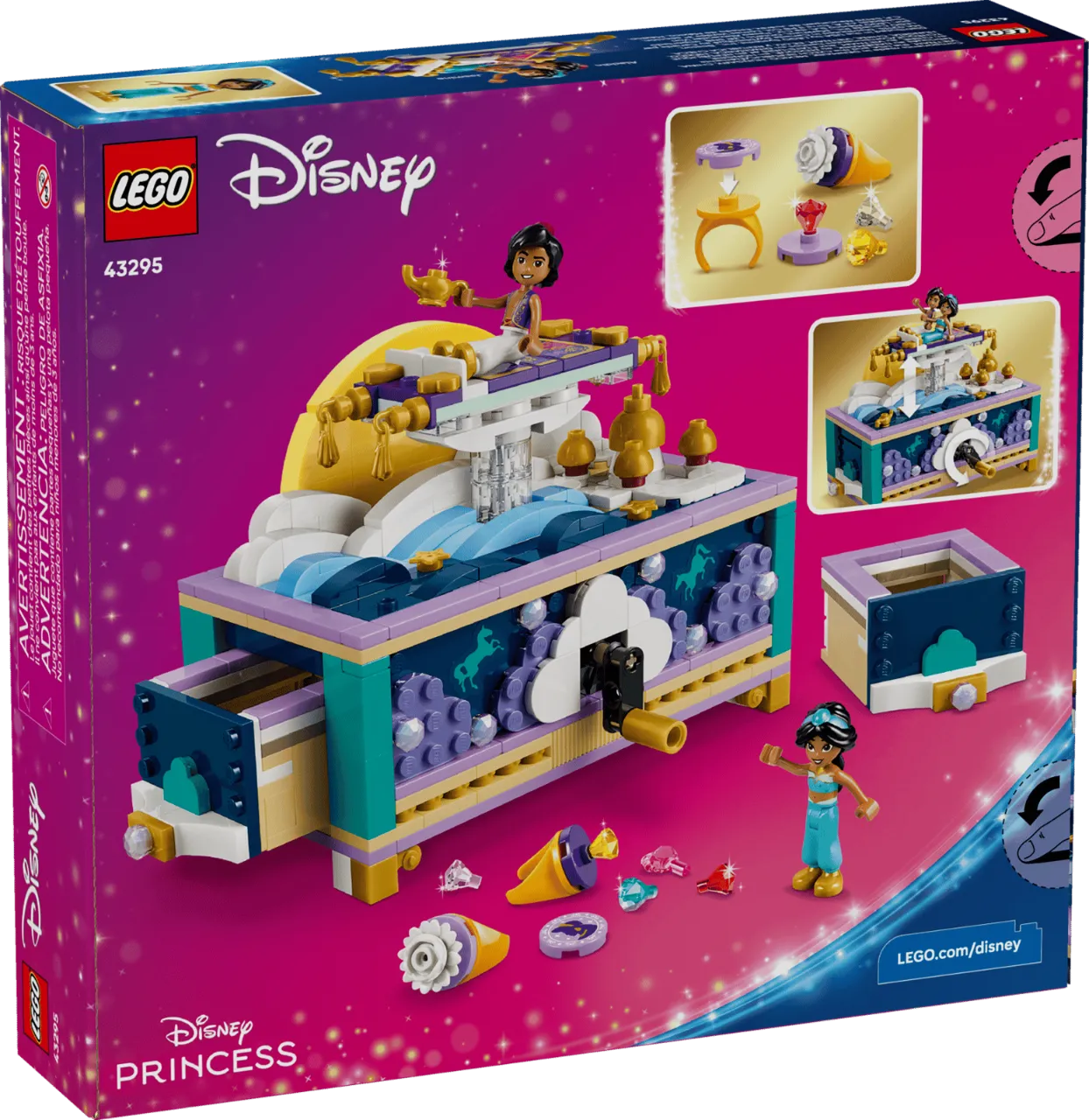 Jasmine's Jewelry Box, Lego Disney Princess Collection 458 Pieces, 43295