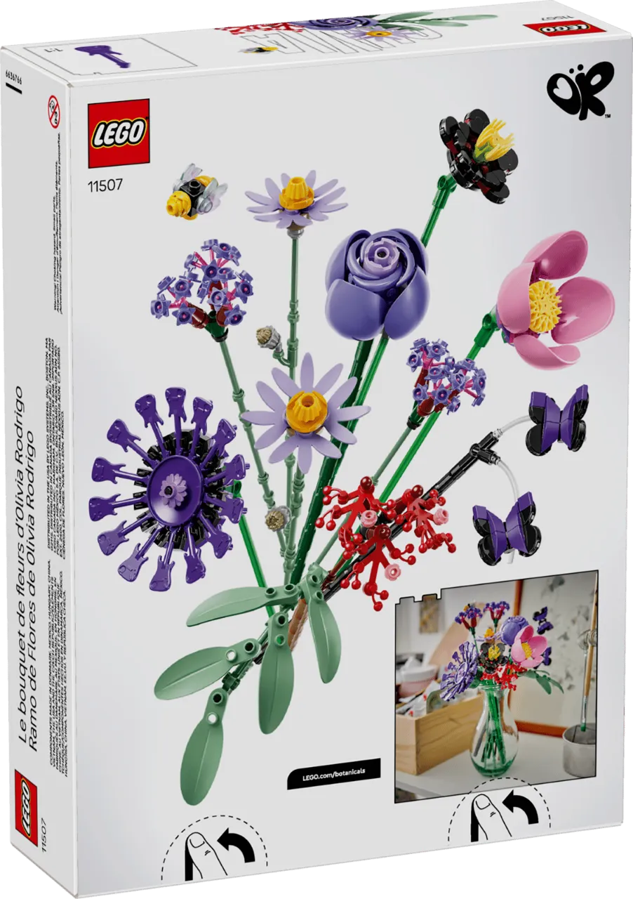 Olivia Rodrigo's Flower Bouquet, Lego Botanicals Collection, 11507