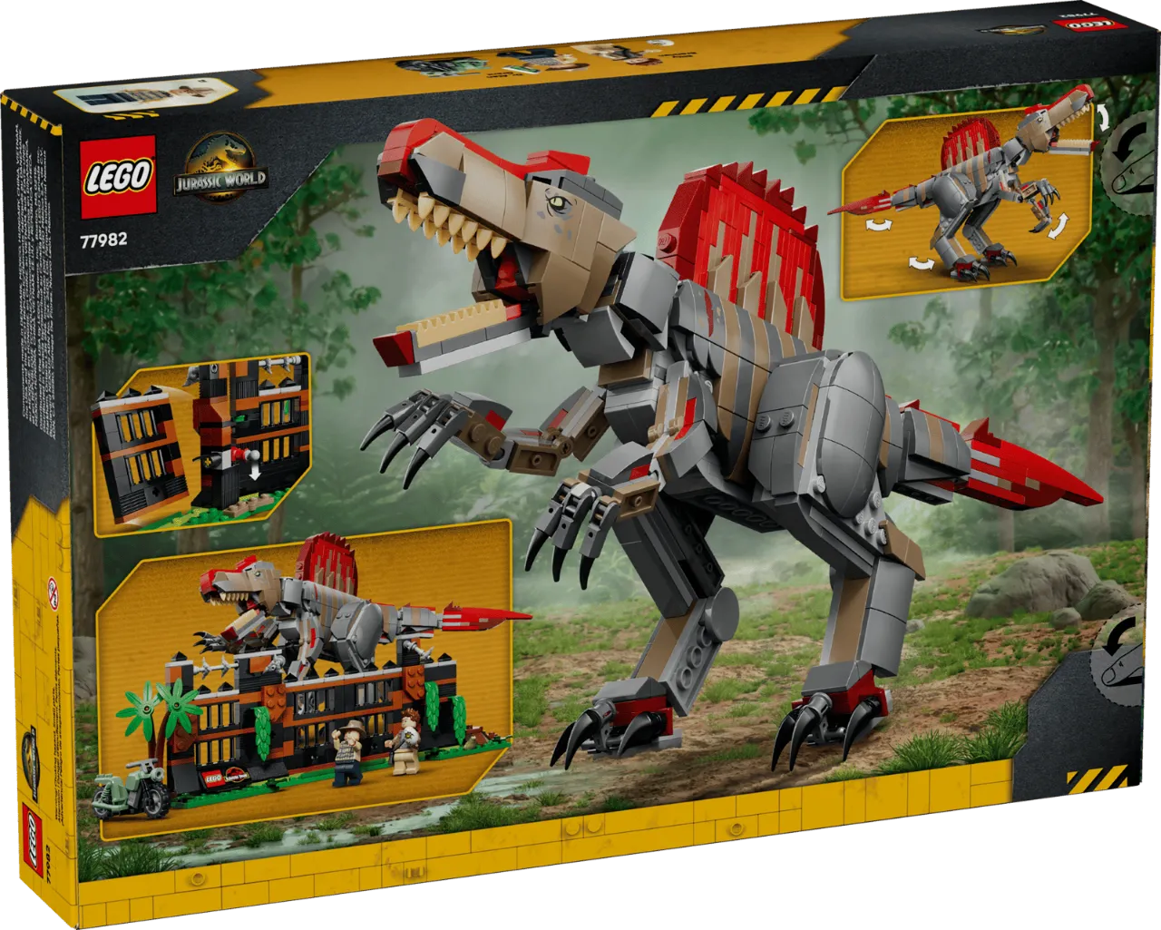 Spinosaurus Dinosaur Escape, Lego Jurassic World Collection 820 Pieces, 77982