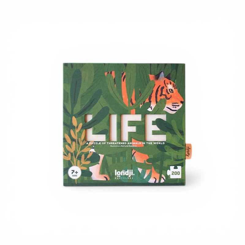 Puzzle: Life threatened animals in the world 200 pcs, LONDJI