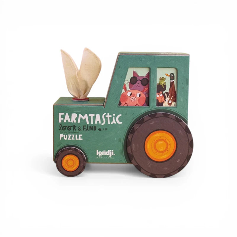 Puzzle farmtastic: Look & find 36 pcs, LONDJI