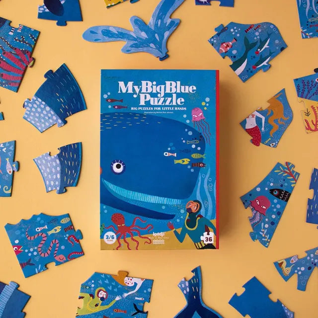 My big blue puzzle 36 pcs, LONDJI