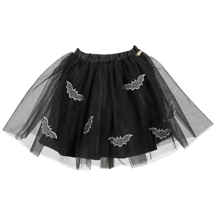 Mathilde, Black Bat Skirt for Kids 4-7