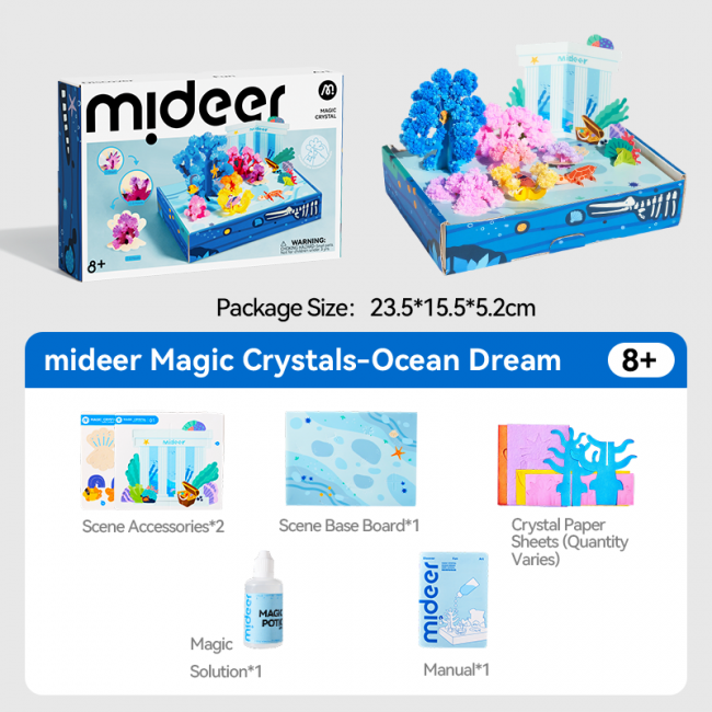 Ocean Dream, Magic Crystal Kit for Kids 8+
