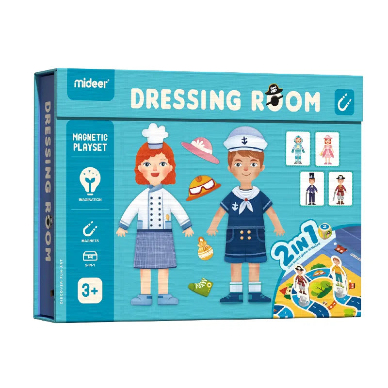 2 in 1 Magnetic Set: Clothing, Mideer