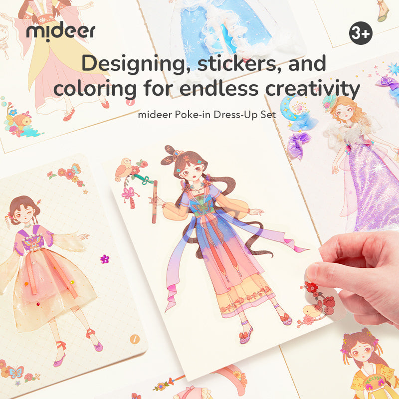 Poke-in Dress-Up Set - Princess Evening Gown, Mideer