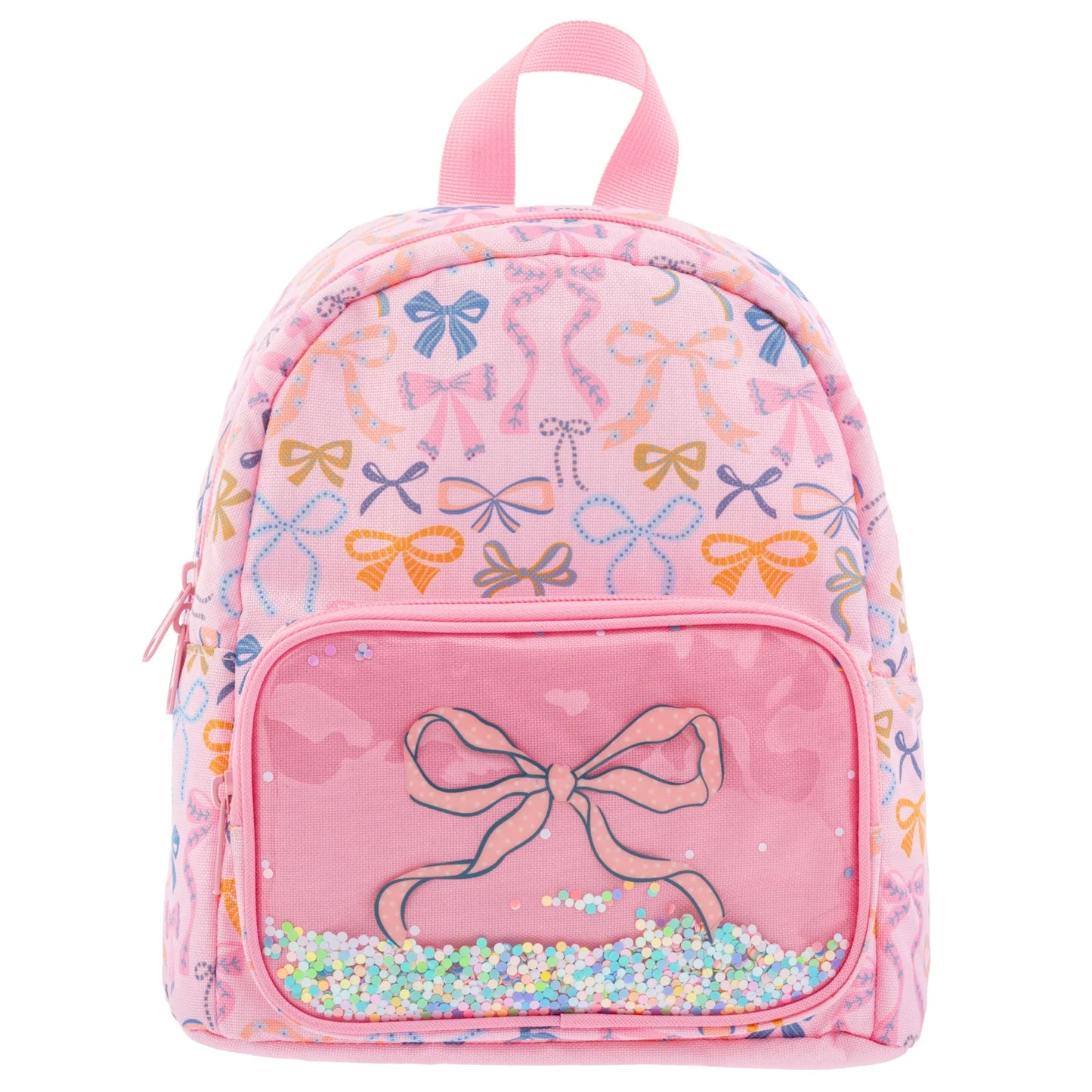 Mini Glitter Backpack Bows: Mini Glitter Backpack. For Kids