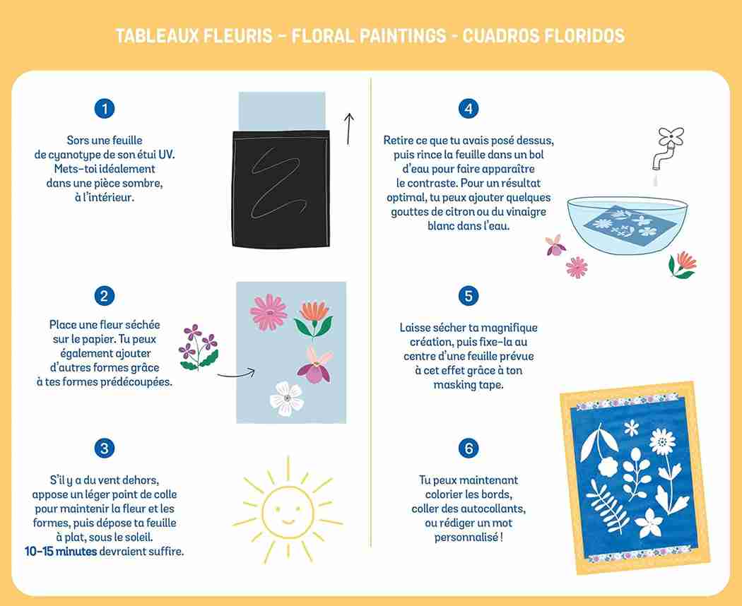 My artistic kit - Flowered pictures, AUZOU