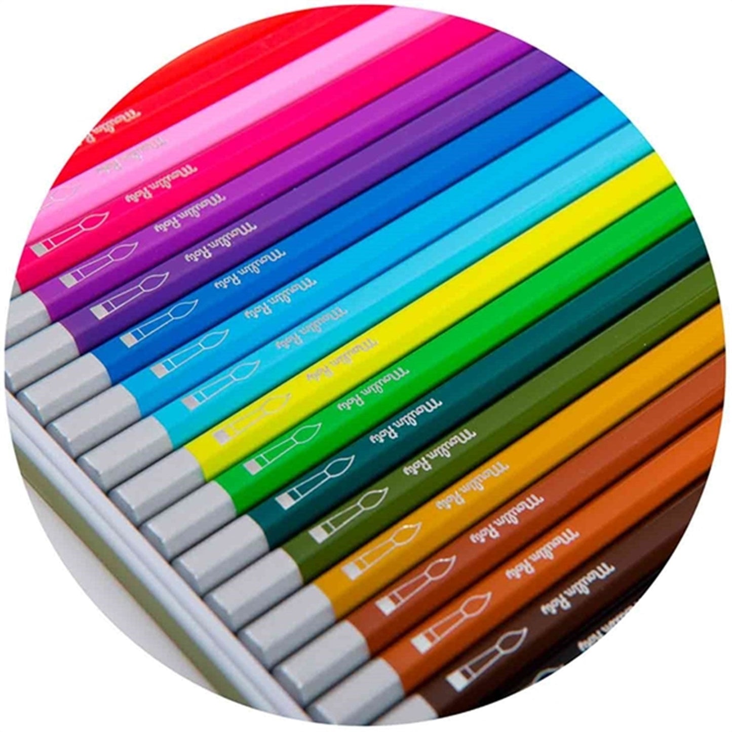 24 coloured watercolour pencils Le jardin du moulin, Moulin Roty