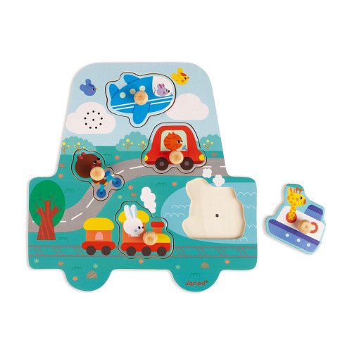 MUSICAL PUZZLE - LITTLE RACERS Janod