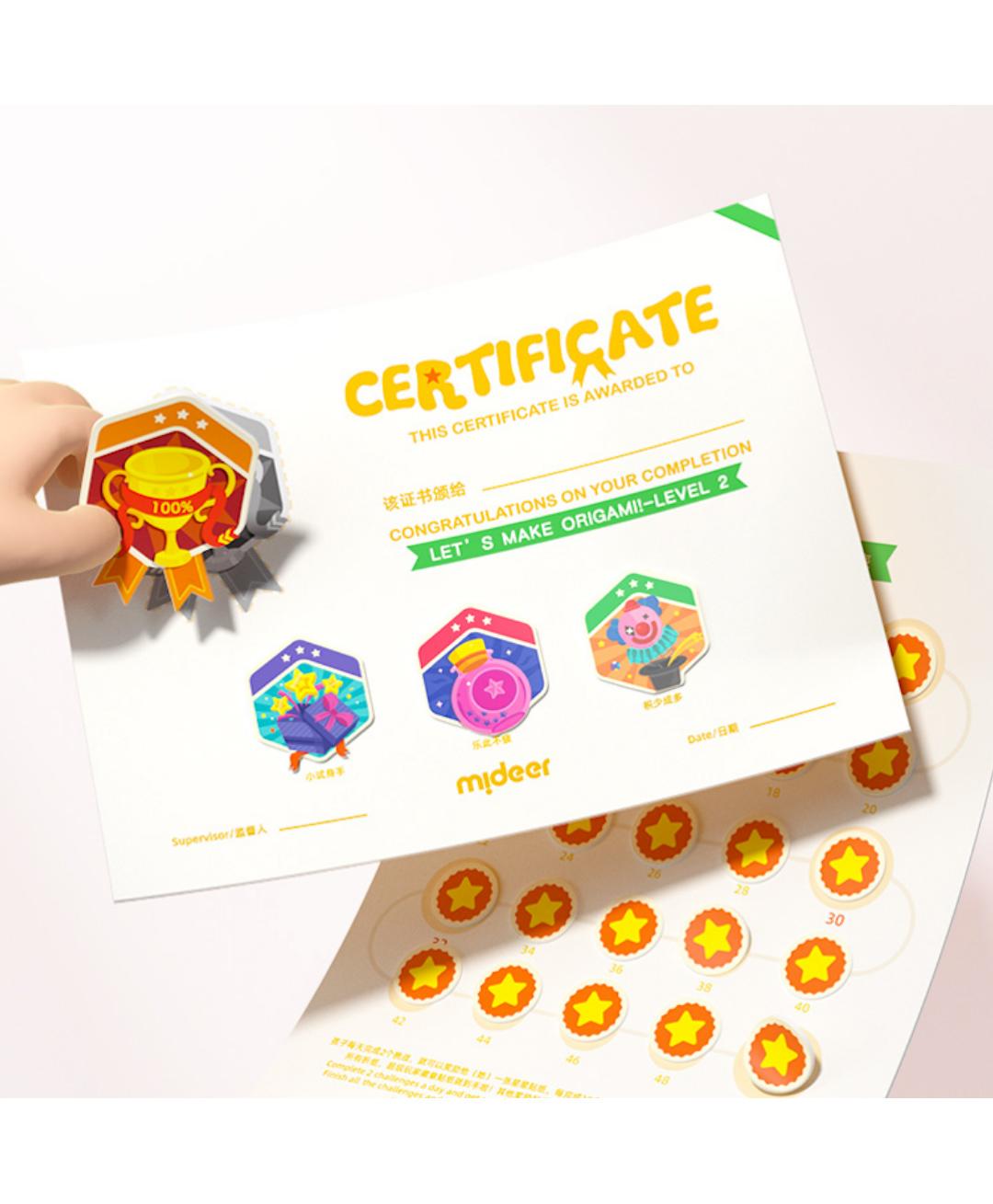 Let's Origami Level 3, Brain Gamebook for Kids 5+
