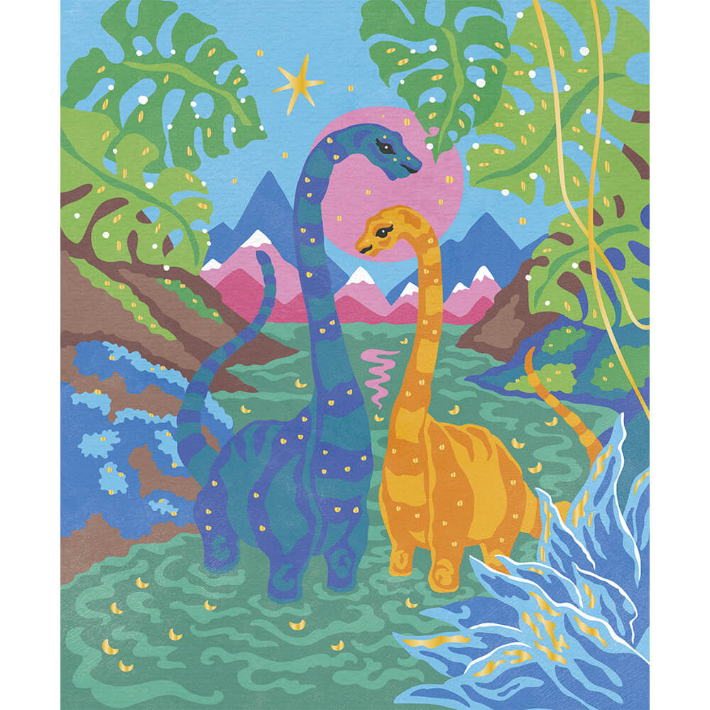 Paint By Numbers Dinosaurs, Janod