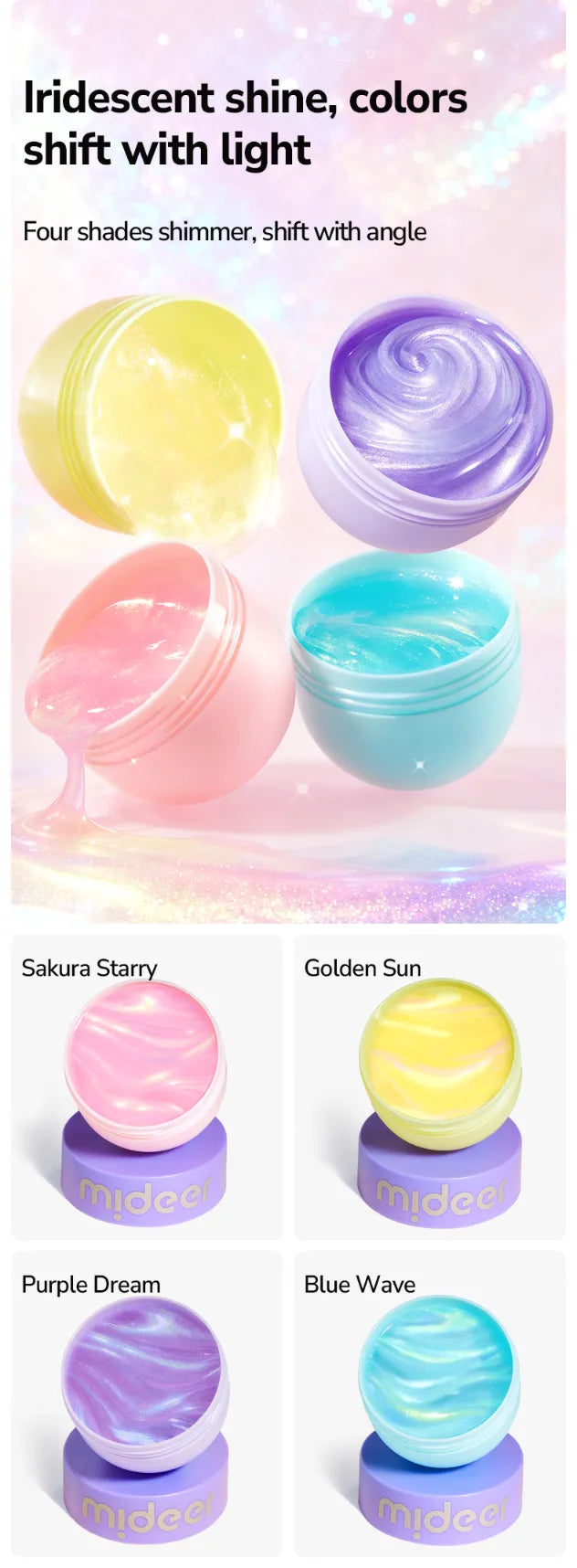 Pearly Putty Gold, Sensory Slime for Kids 3+