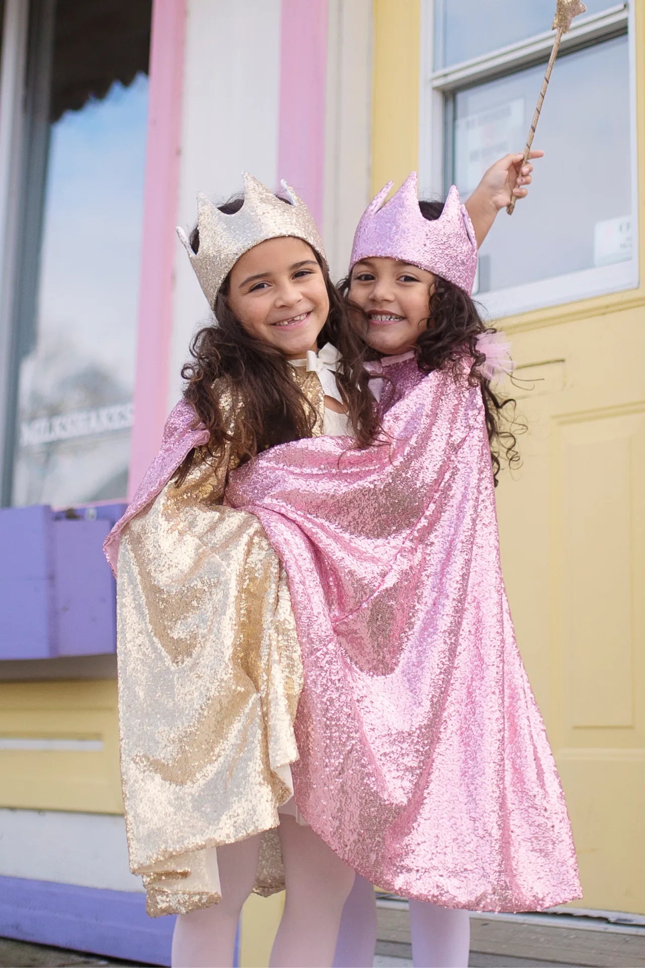 Precious Pink Sequins, Costume Cape For Kids 3+