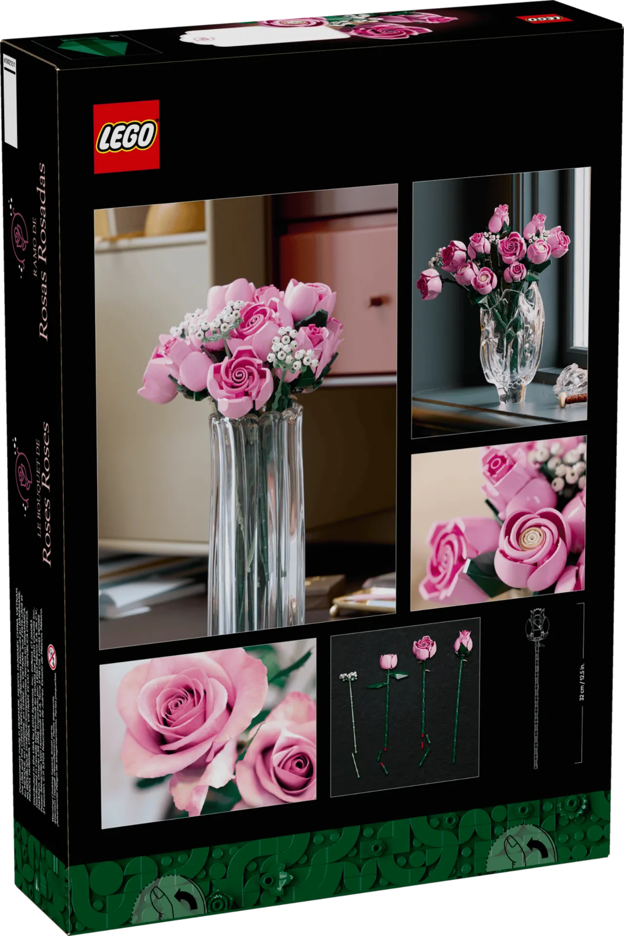 Bouquet of Pink Roses 10374, Lego Botanicals