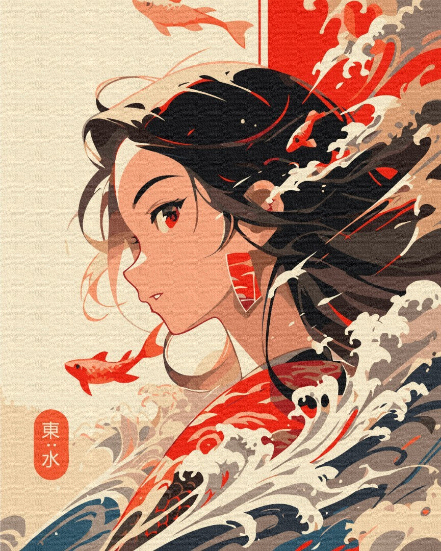 The element of water Paint by Numbers, Brushme