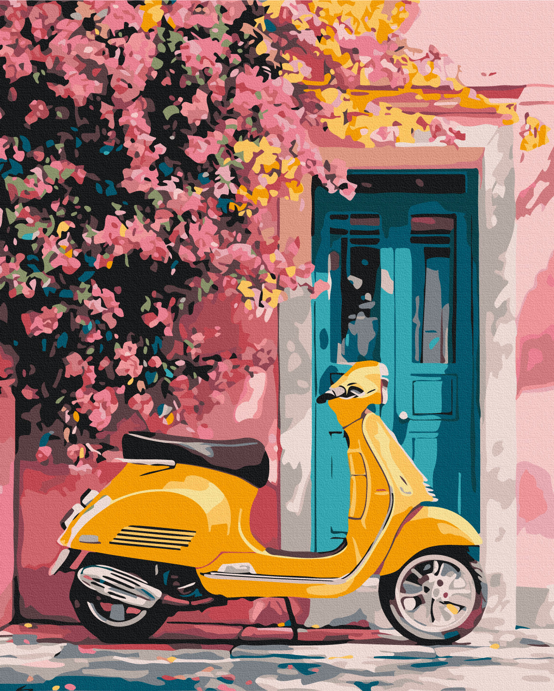 A walk in retro style Paint by Numbers, Brushme