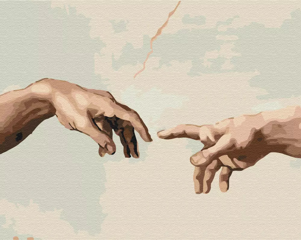The Creation of Adam Paint by Numbers, Brushme