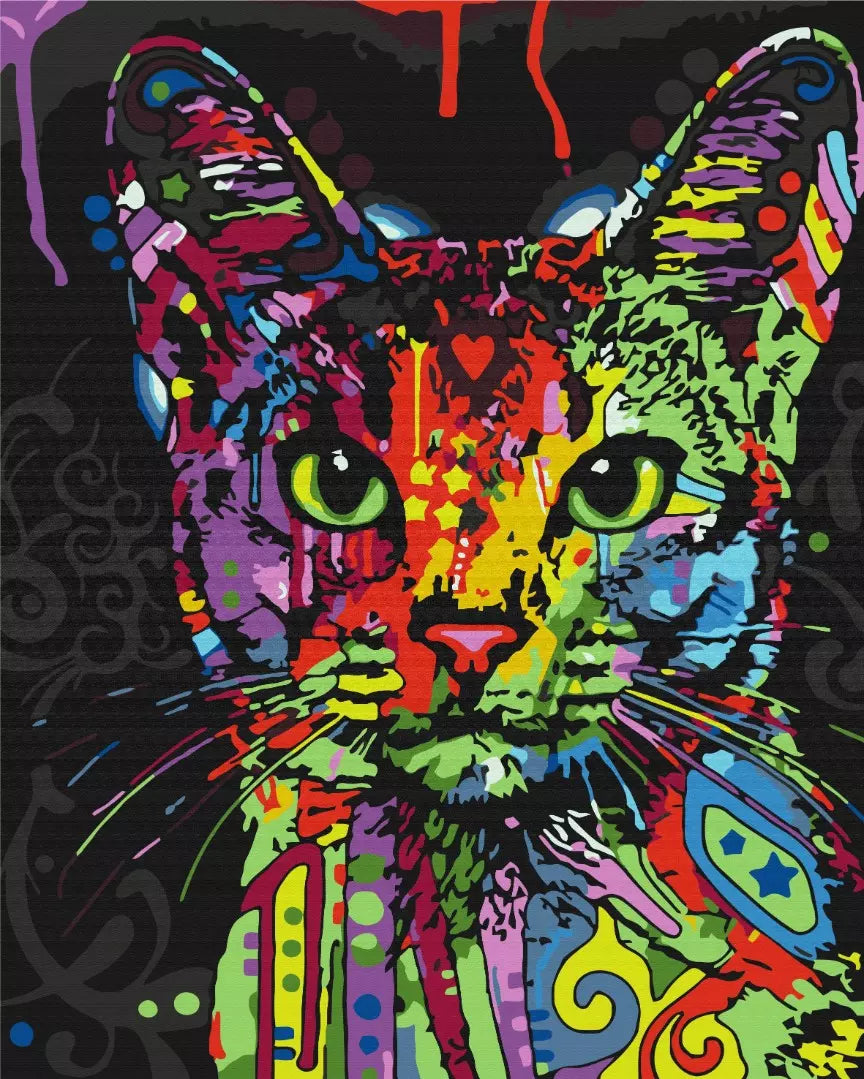 Аbyssinian cat Paint by Numbers, Brushme