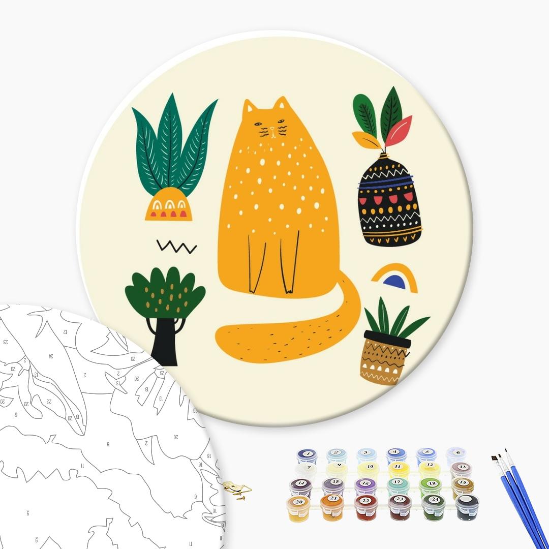 Orange moore Paint by Numbers, Brushme