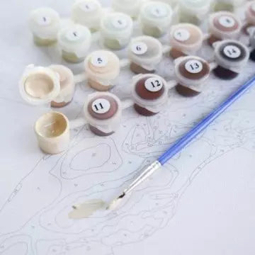 A walk in retro style Paint by Numbers, Brushme