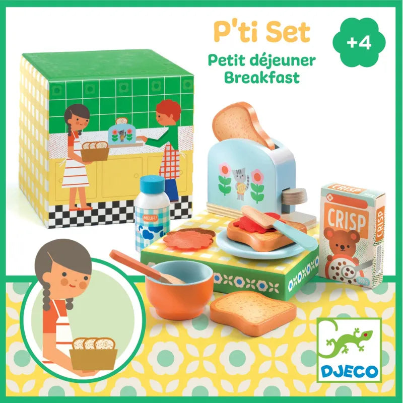 P'ti Set Breakfast, Pretend Play Toy For Kids 4+
