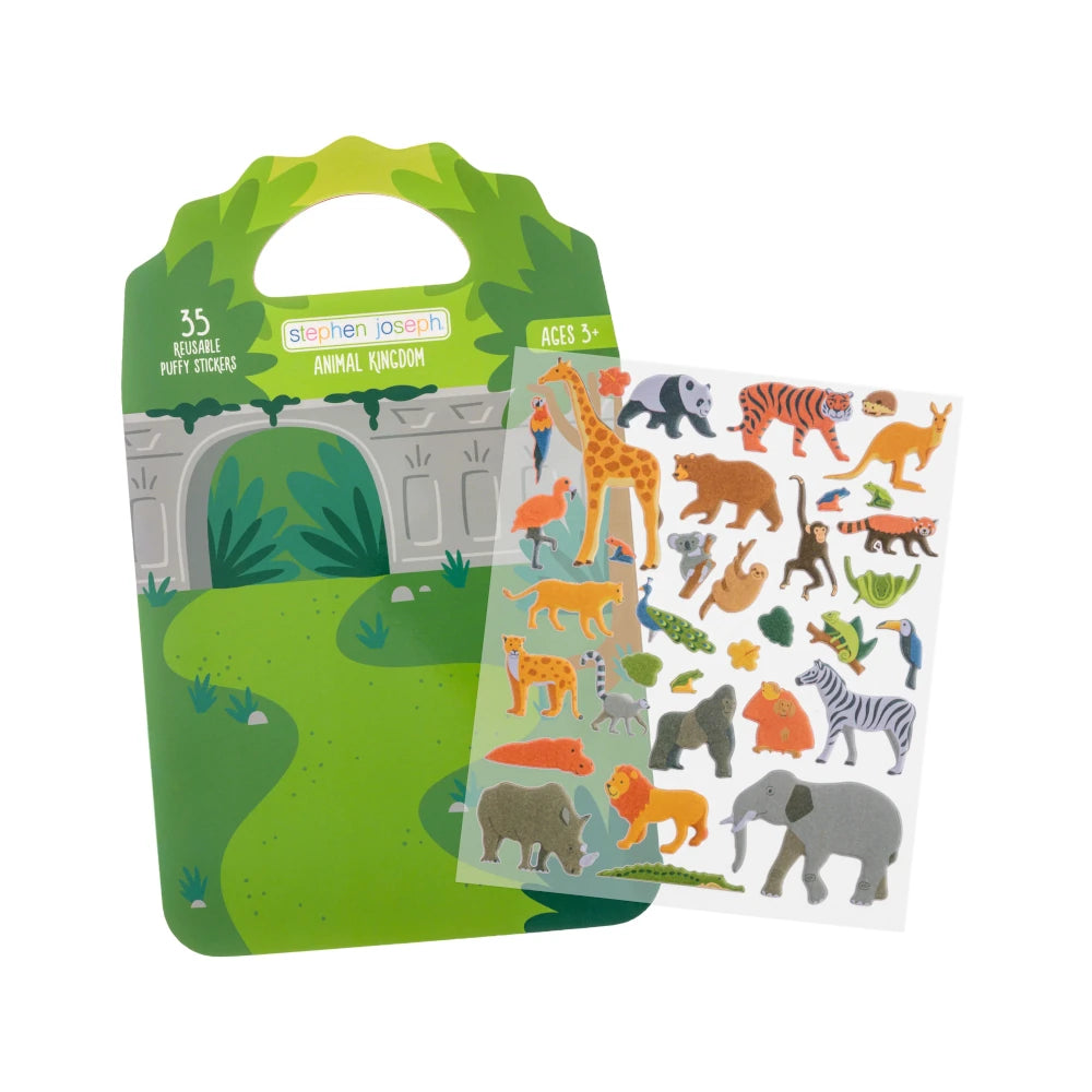 Reusable puffy sticker book: Zoo, Stephen Joseph