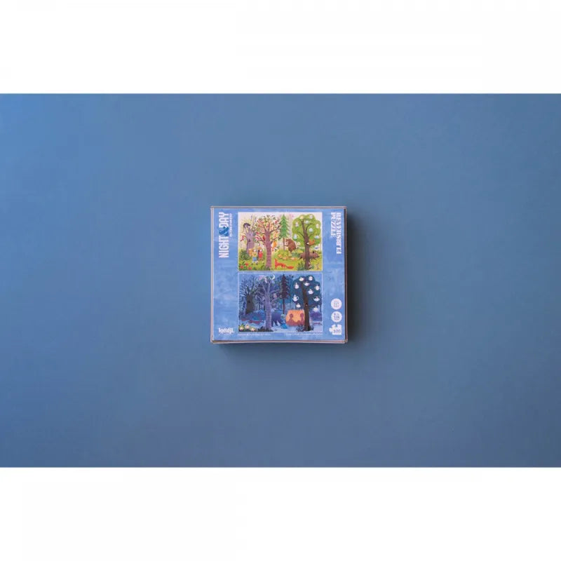Reversible Pocket Puzzle 3+: Night & Day in the Forest 100 pcs, LONDJI