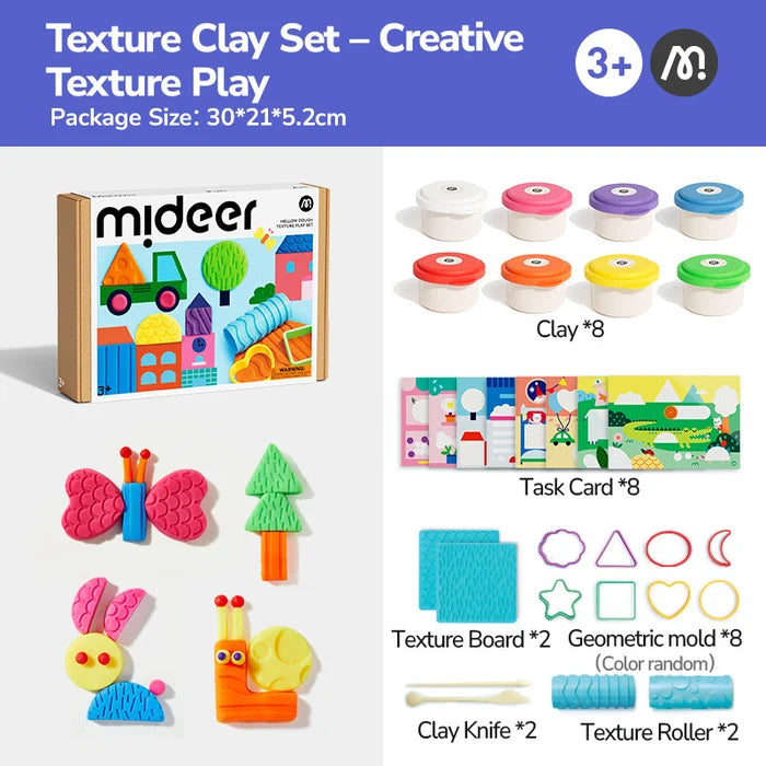 Texture Play Set, Mellow Dough for Kids 3+