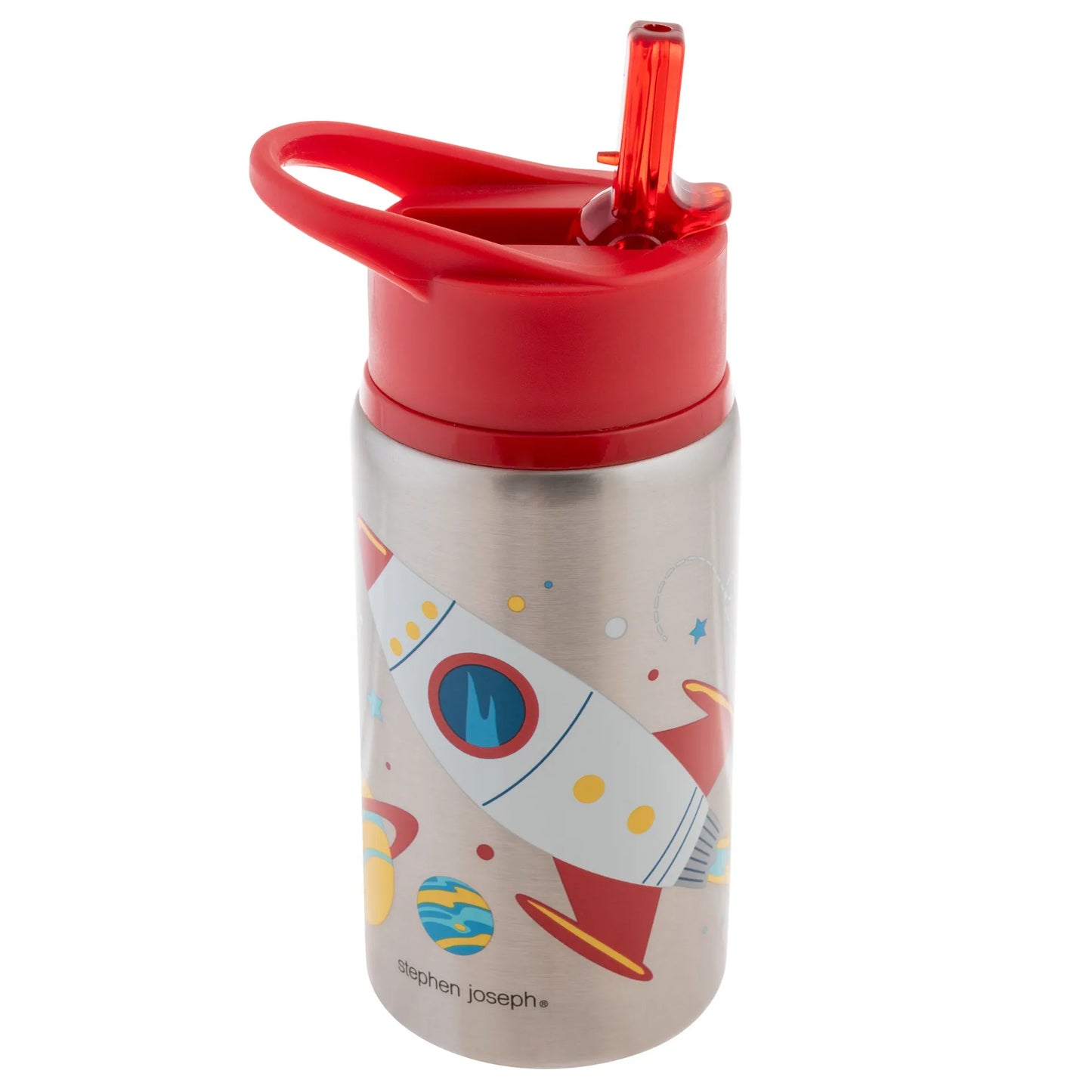 Stainless Steel Water Bottle Space: Insulated Stainless Steel Water Bottle 18oz. For Kids 3+