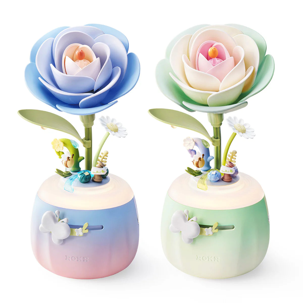 DIY 3D Flower Night Light: Minty Camellia Lamp AF02S, ROKR