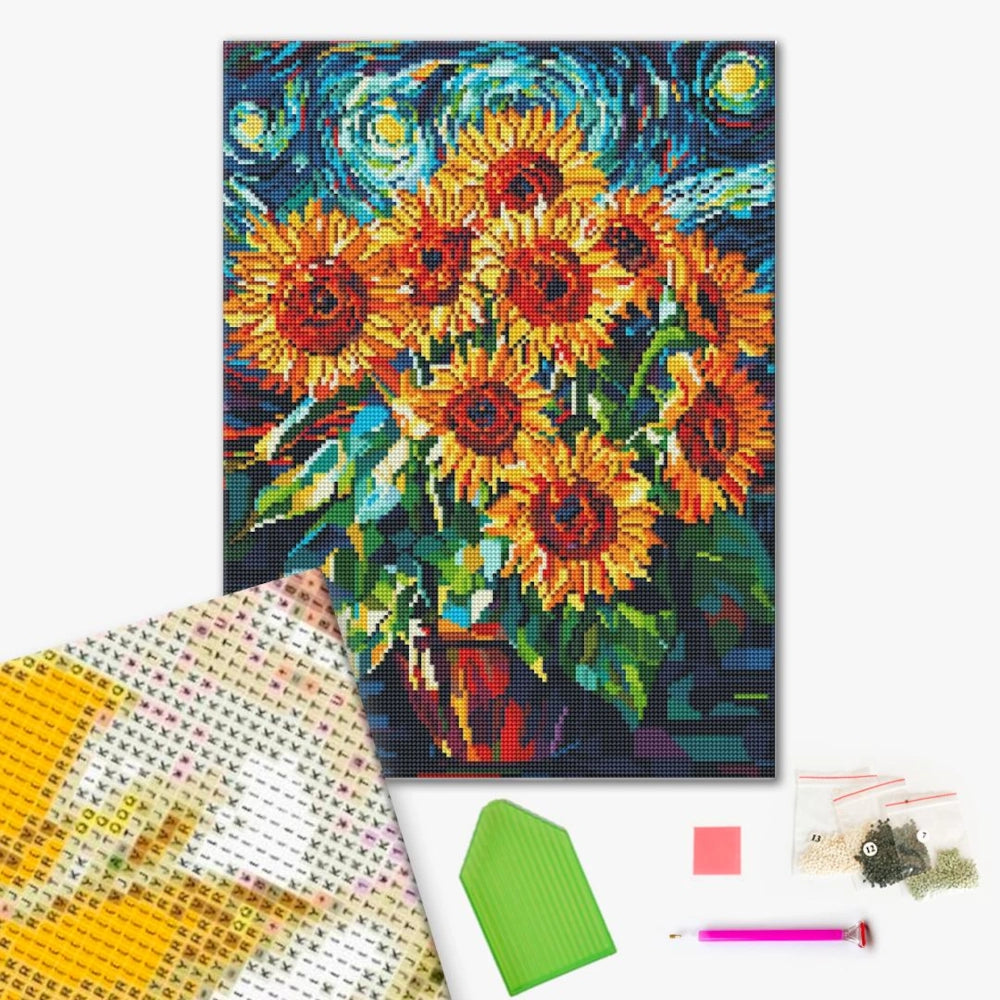Sunflowers: Diamond painting, Brushme