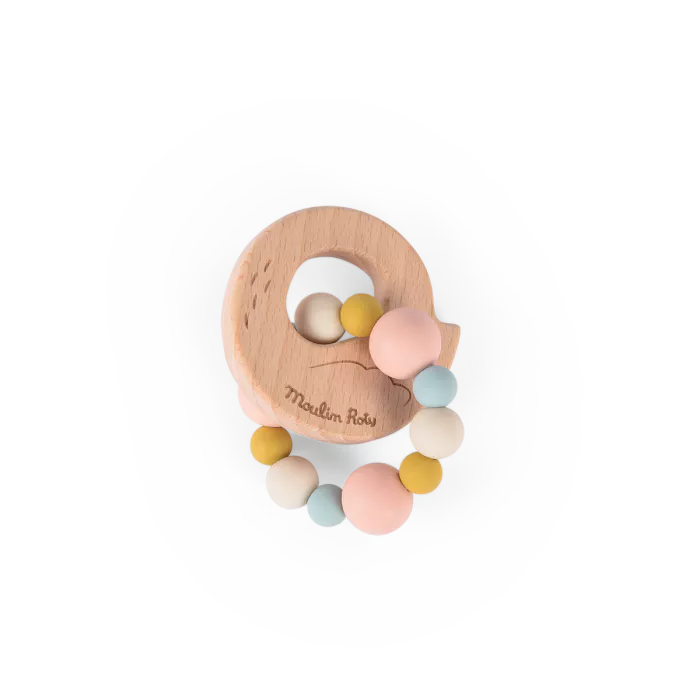 Swan teething ring: La Petite Ecole de Danse, Moulin Roty