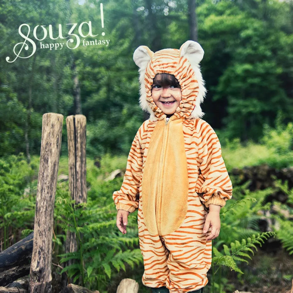 Timmy Tiger, Animal Costume for Kids 2+, Soft Velour