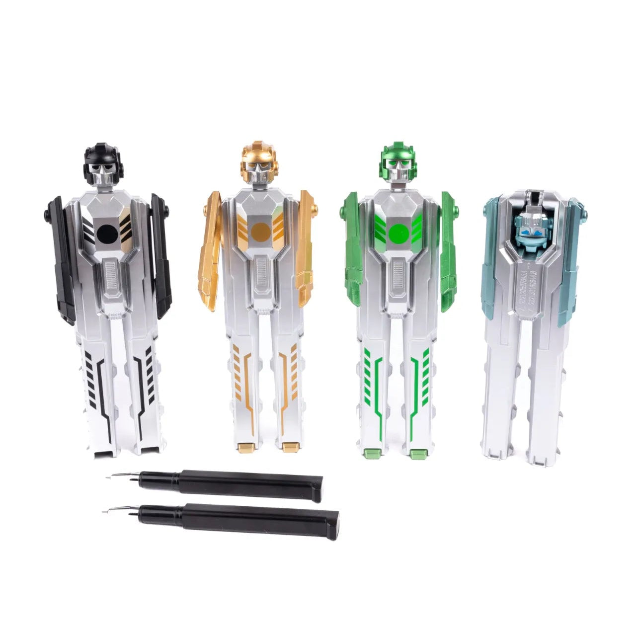 Tremendous Transforming Robot Pen, Novelty Stationery For Kids 3+, 4 Styles Assorted