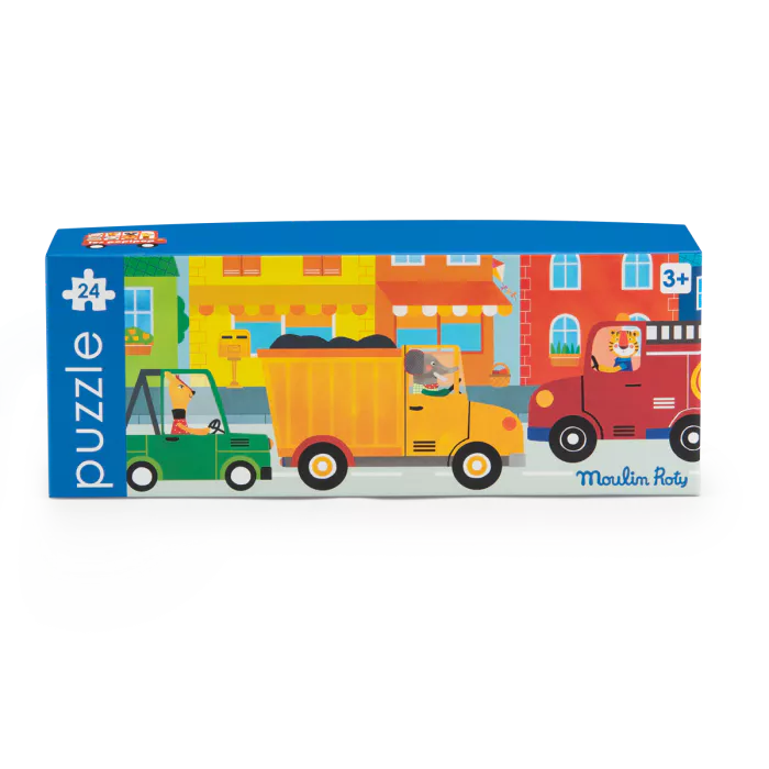 Vehicle puzzle (24 pcs): Les Popipop, Moulin Roty