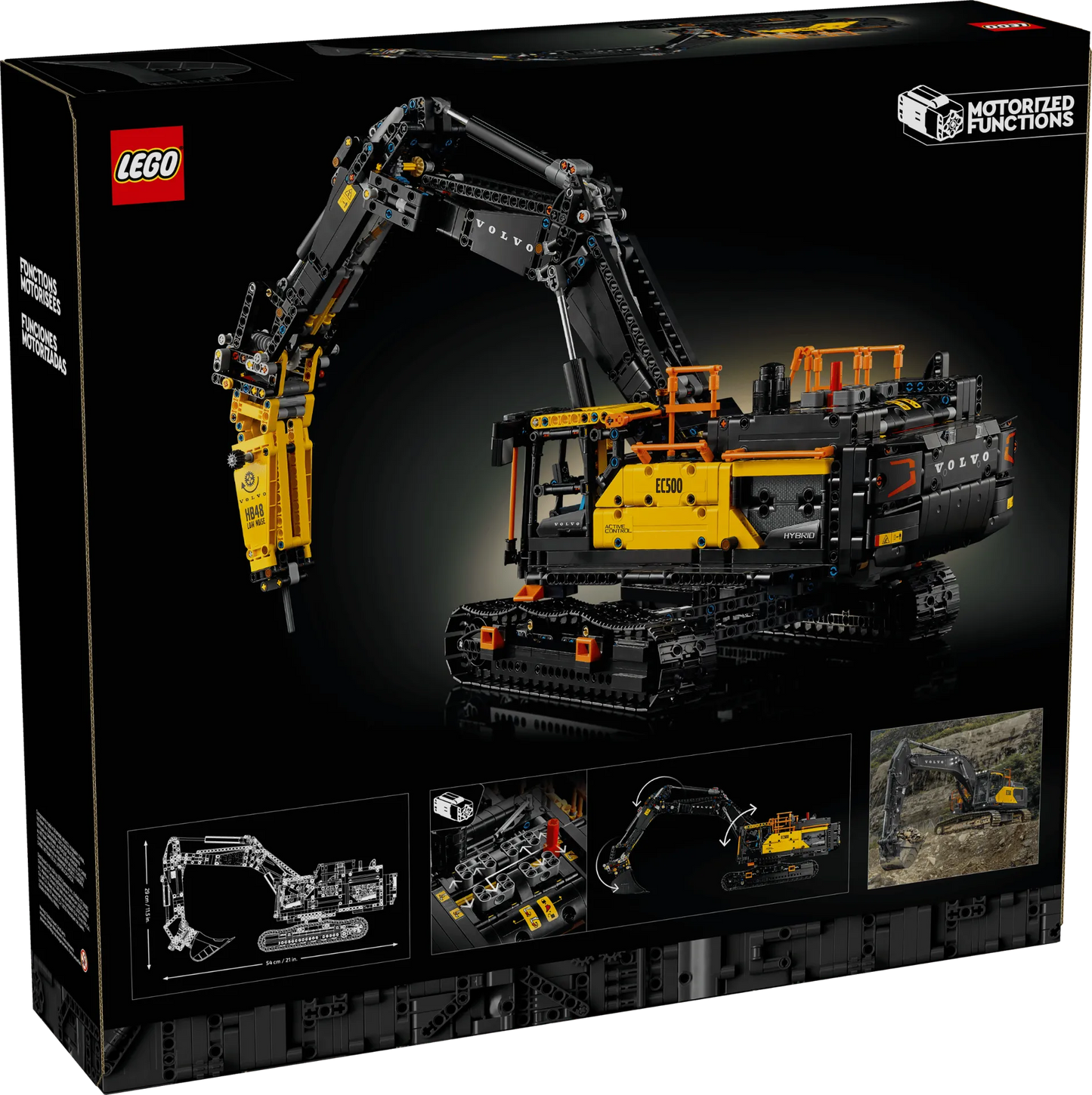 Volvo EC500 Hybrid Excavator 42215, Lego Technic