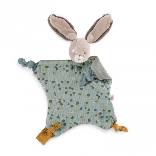 Sage rabbit comforter Trois Petits Lapins, Moulin Roty