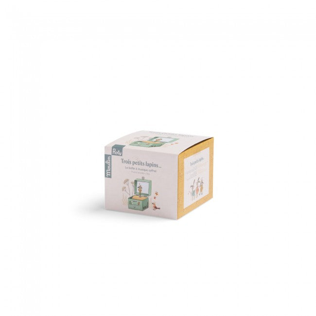 Musical jewellery box Trois Petits Lapins, Moulin Roty