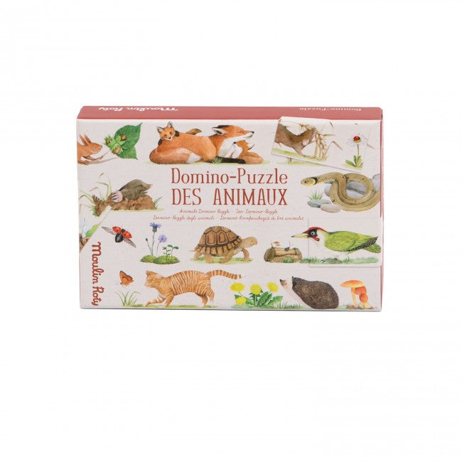 Animals Domino Puzzle Le jardin du moulin, Moulin Roty
