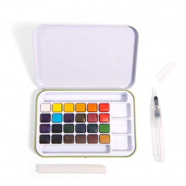 Watercolour set Le jardin du moulin, Moulin Roty