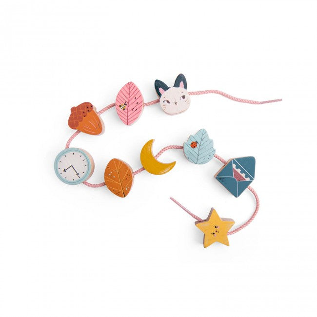 Lacing bead set Après la Pluie, Moulin Roty