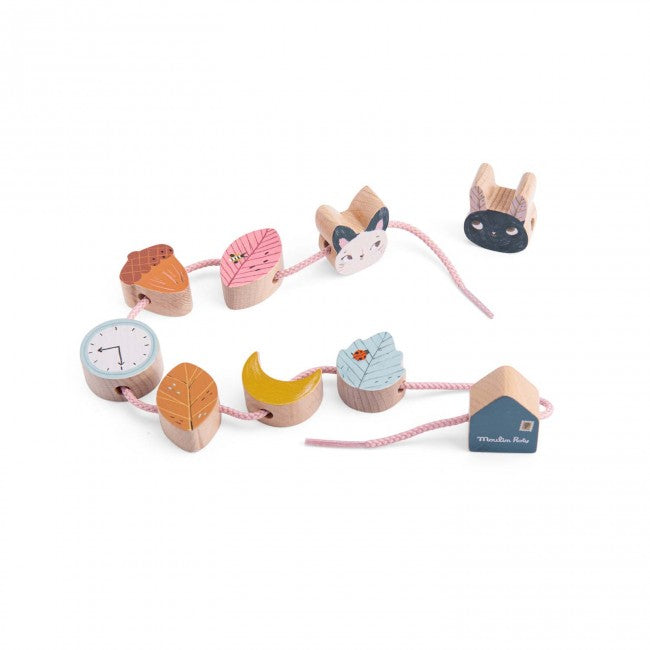 Lacing bead set Après la Pluie, Moulin Roty