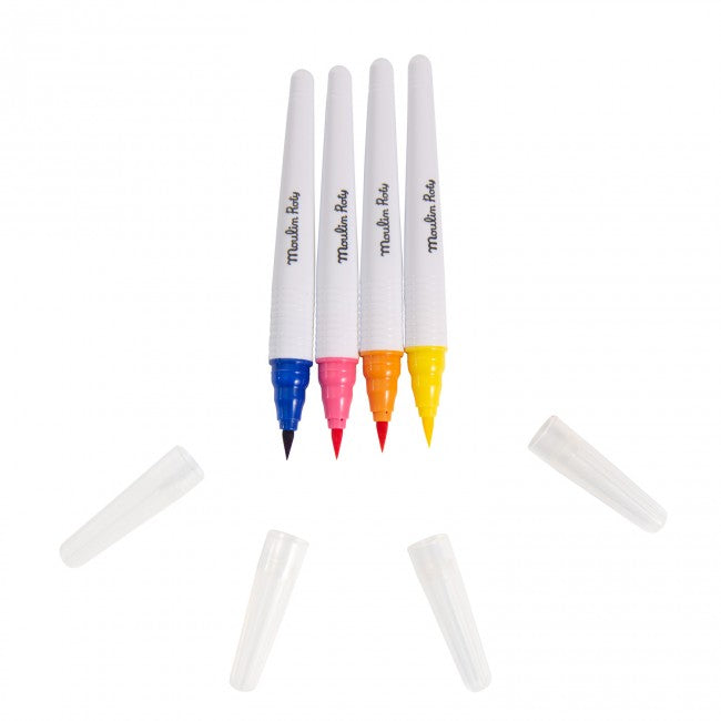 Box of 12 brush markers Les Schmouks, Moulin Roty
