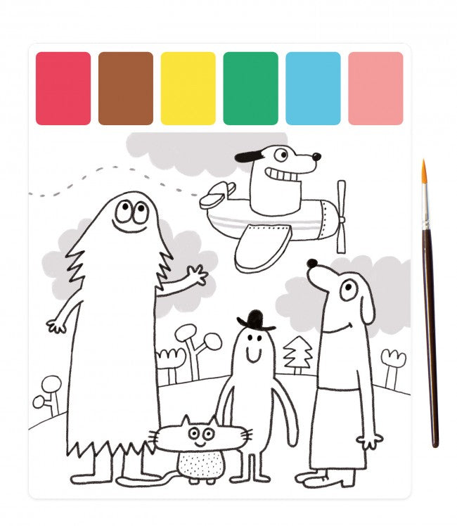 Magic palette painting Les Schmouks, Moulin Roty