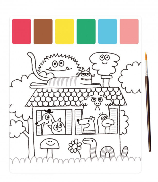 Magic palette painting Les Schmouks, Moulin Roty